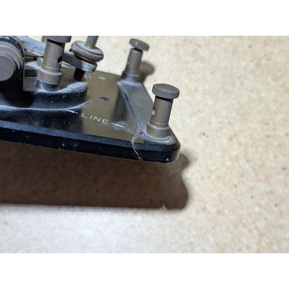 Lot 3 Vintage Morse Code Telegraph Key J-38 Western Union Brass PARTS/REPAIR - Picture 3 of 16